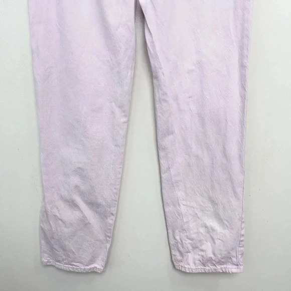 Zara Womens 6  High Rise Light Pink Straight Leg Jeans - Picture 11 of 14